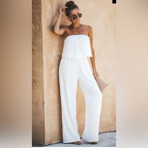 VICI white jumpsuit